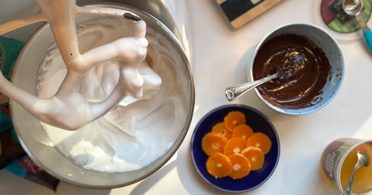A meringue recipe from &ldquo;Eating for Pleasure, People, and Planet&rdquo; that stars whipped aquafaba, or chickpea water.
