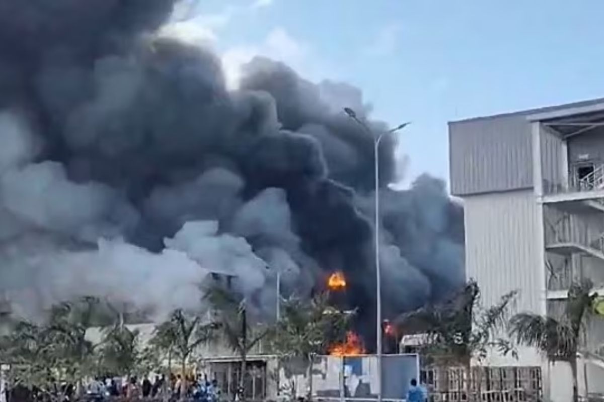 Massive fire erupts at Tata Electronics plant in Tamil Nadu