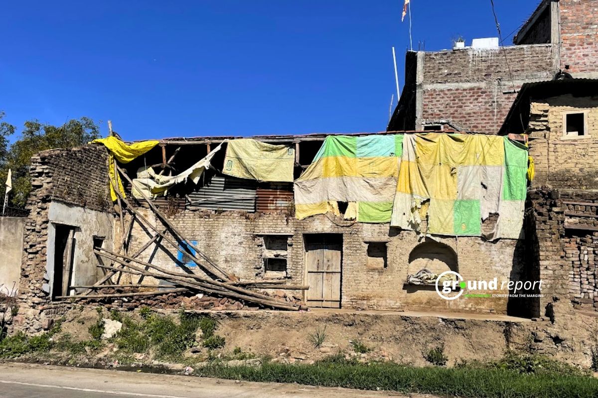 Bhaukhedi Village broken houses