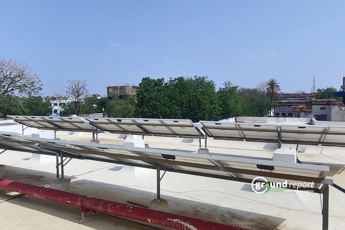 We found rooftop solar in district hospital but connection wires were not installed