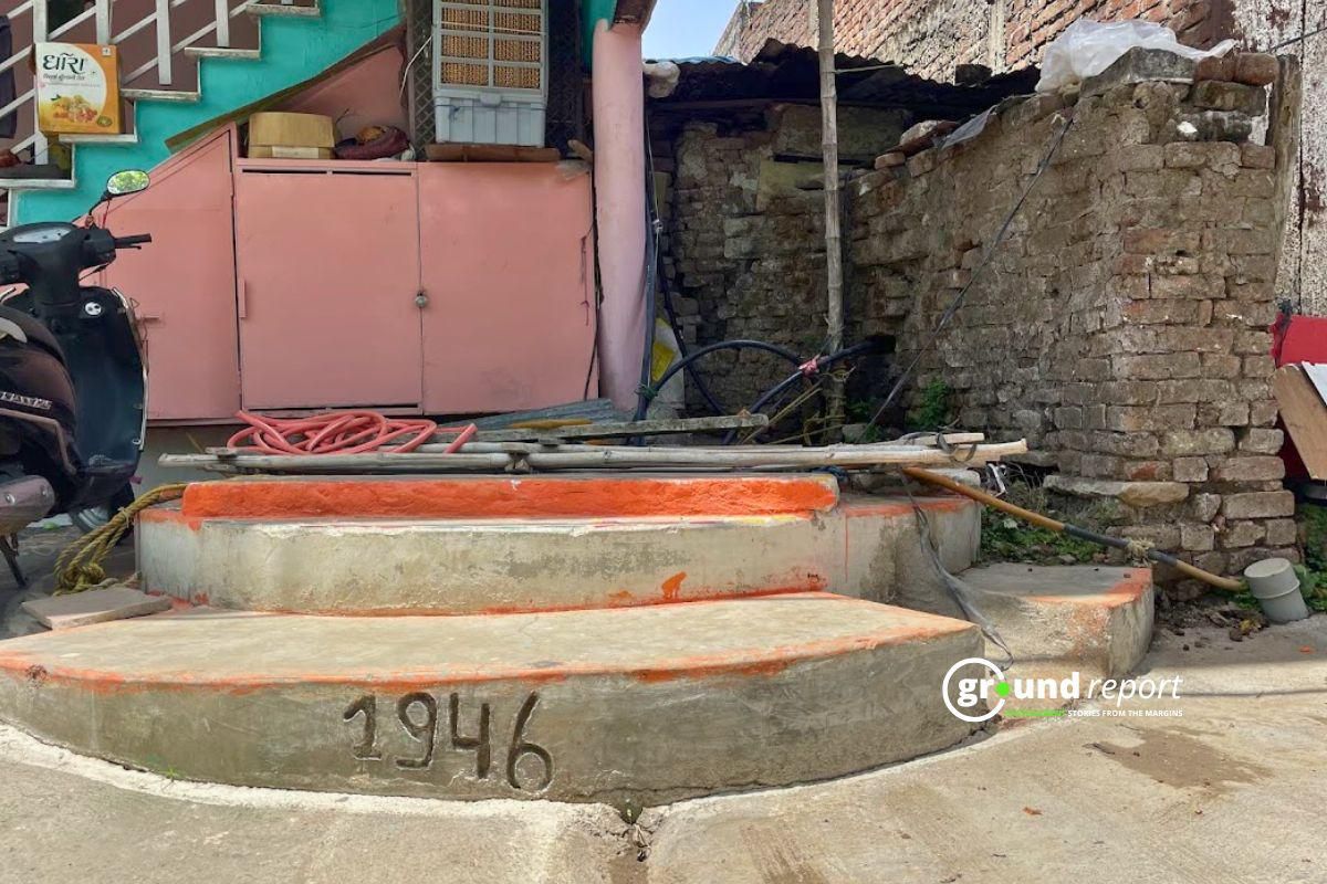 There is a well in Sita Kushwaha's courtyard built in 1946 from which she still gets the water she needs