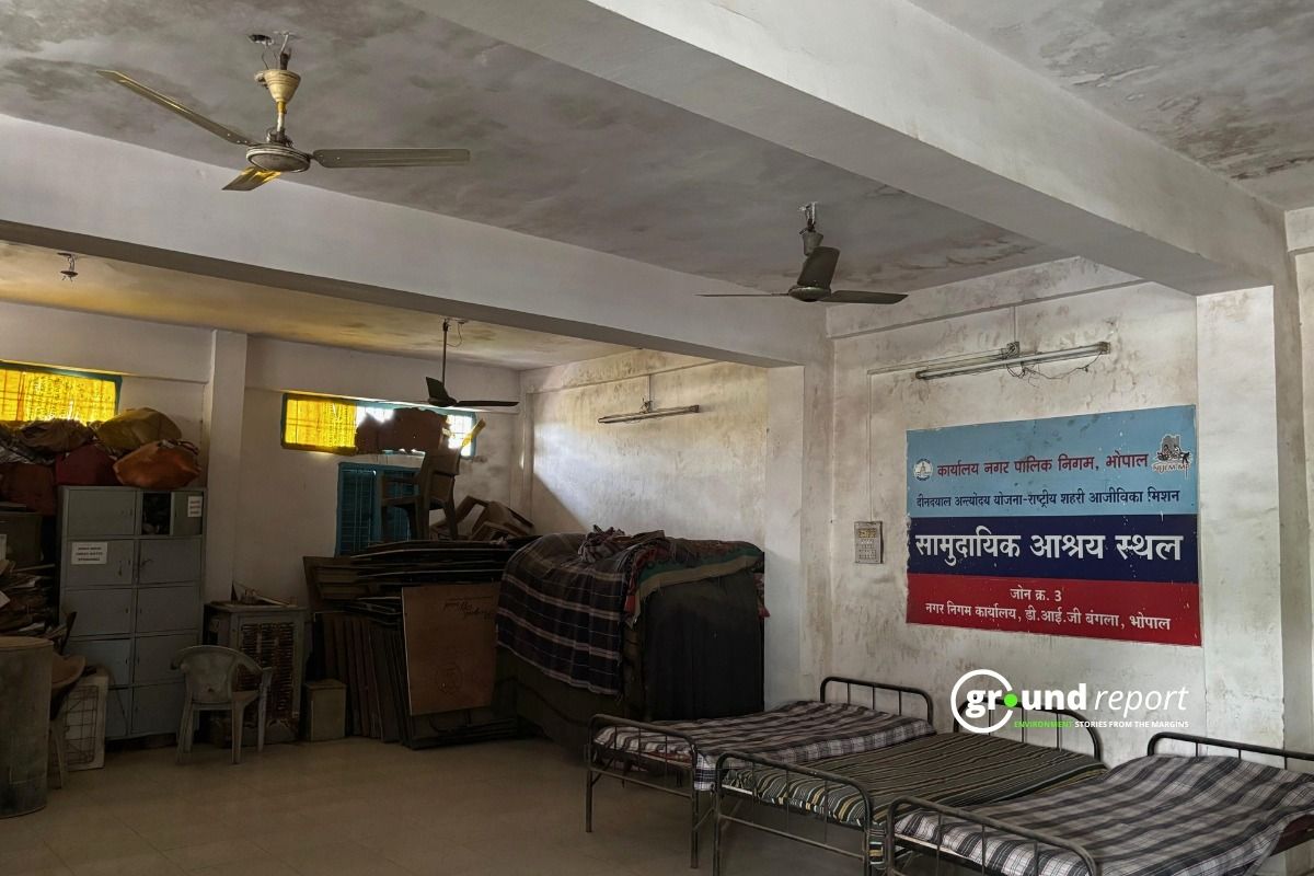 women in night shelters of MP