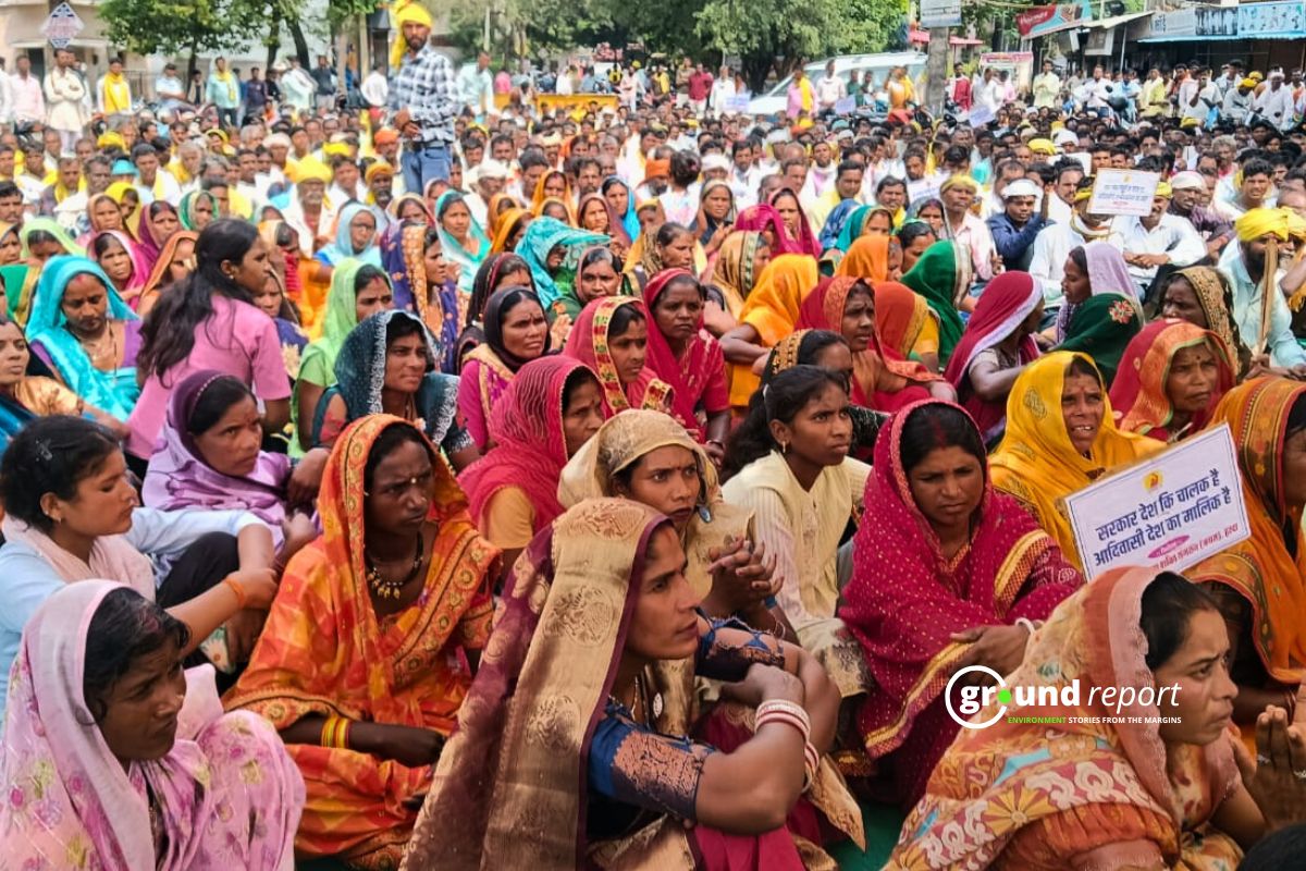 Tribals protest against Morand Ganjal project in Harda