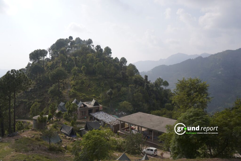 A relief camp established in Khetan Gali for the displaced people of Kalaban Village.