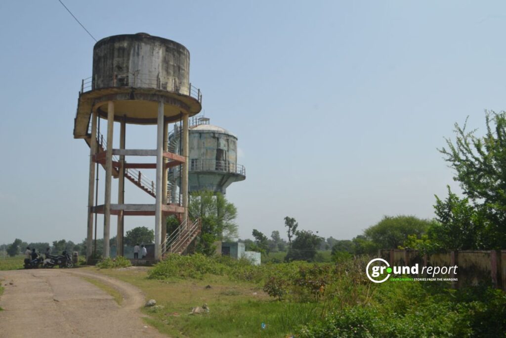 water tank in village in barwani JJM