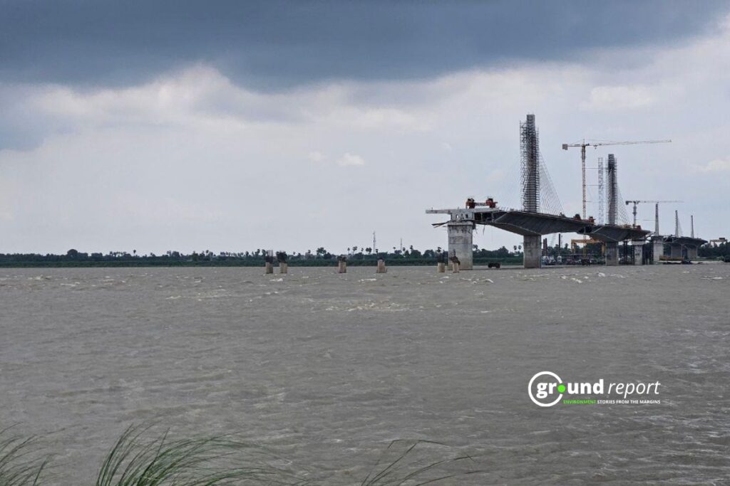 The Agwani-Sultanganj bridge in Bihar’s Bhagalpur last collapsed in August 2024 (Photo Credit: Syed Abubakr)