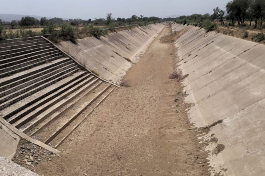 Bargi Dam Dry canals