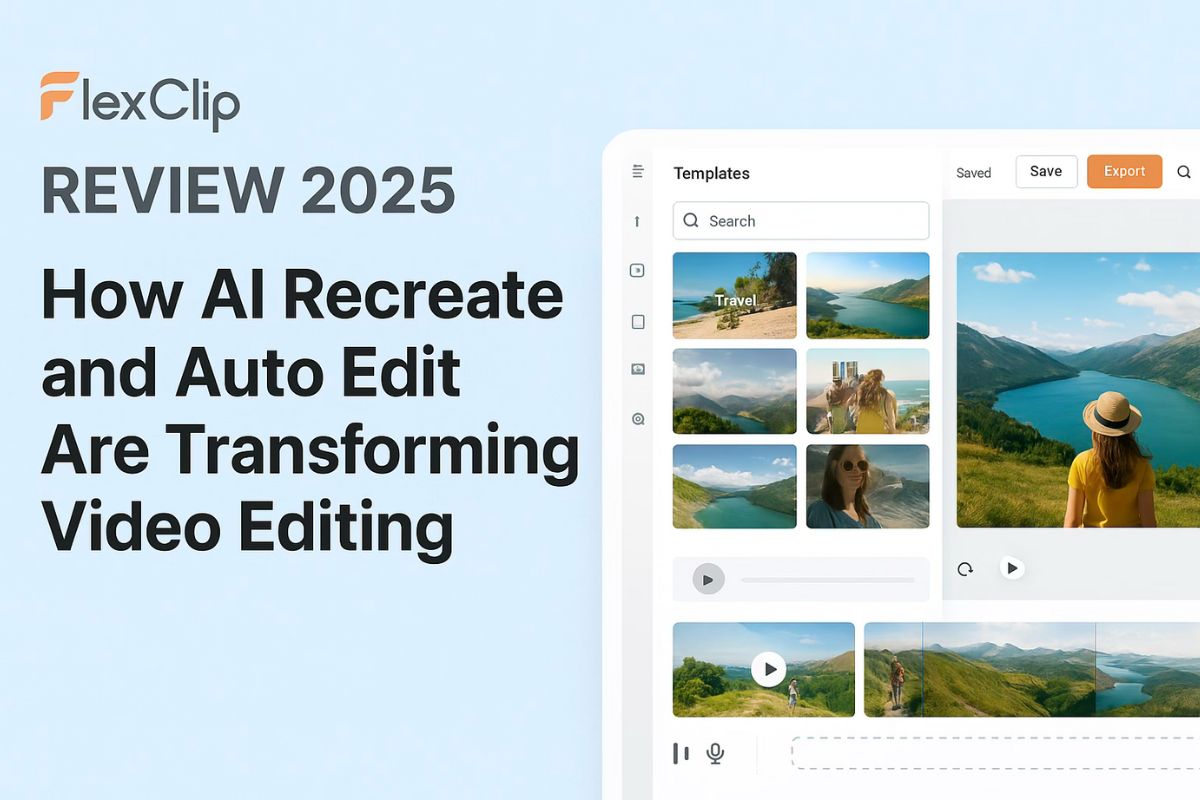 FlexClip Review: How AI Recreate and Auto Edit Are Transforming Online Video Editing
