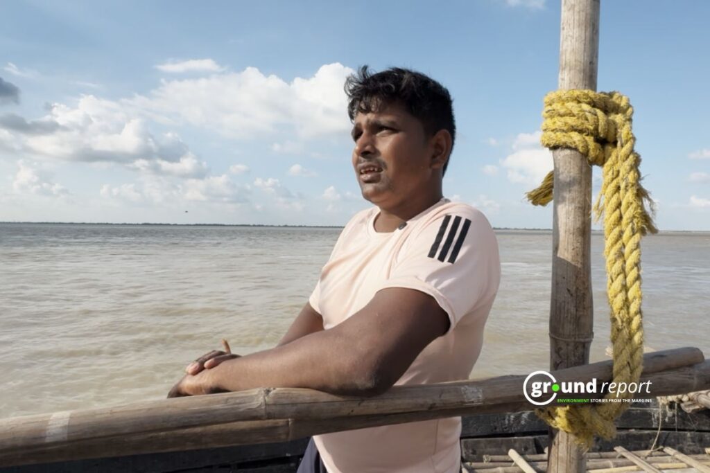 Suman Kumar, a local farmer and fisherman in Bhagalpur, says he has spent years waiting to see the day the bridge will open for locals (Photo Credit: Syed Abubakr)