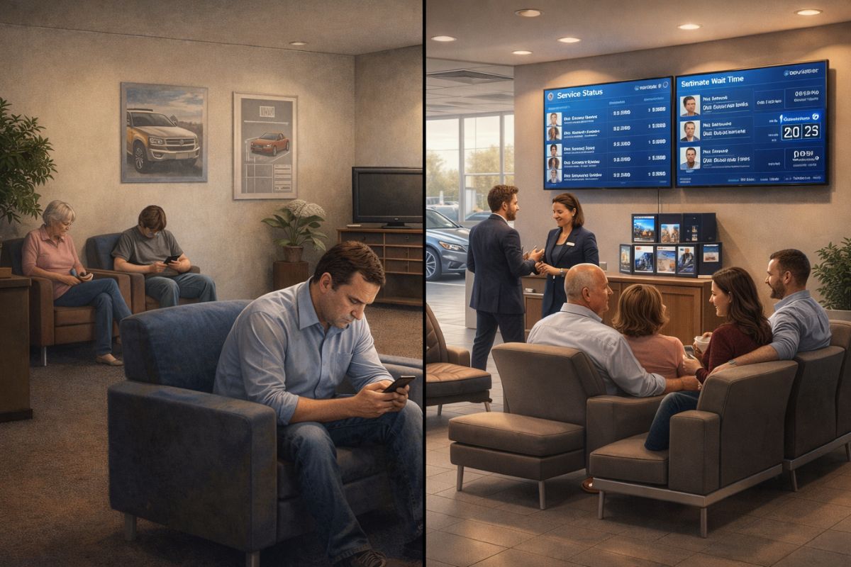 How Digital Screens Elevate Dealership Customer Experience Scores