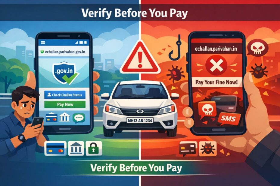 How to identify fake traffic rule violation challans