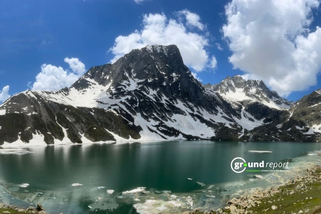 Glaciers cling to the peaks above Kashmir's alpine meadows. Researchers say warming temperatures are causing rapid glacier retreat across the region.