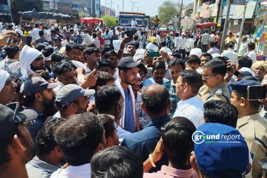 khargone farmer protest