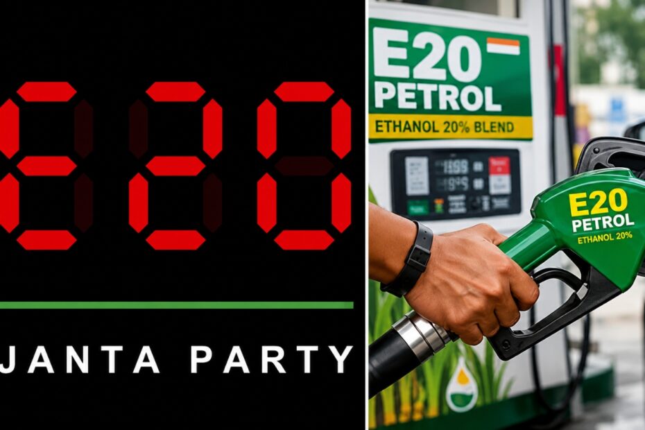 Who is the founder of E20 Janta Party, What is the motive?