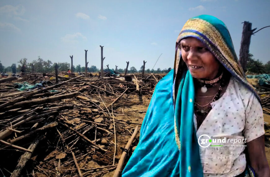 Debris scattered everywhere in Kosmi village following the demolition | Photo by Nafees Khan