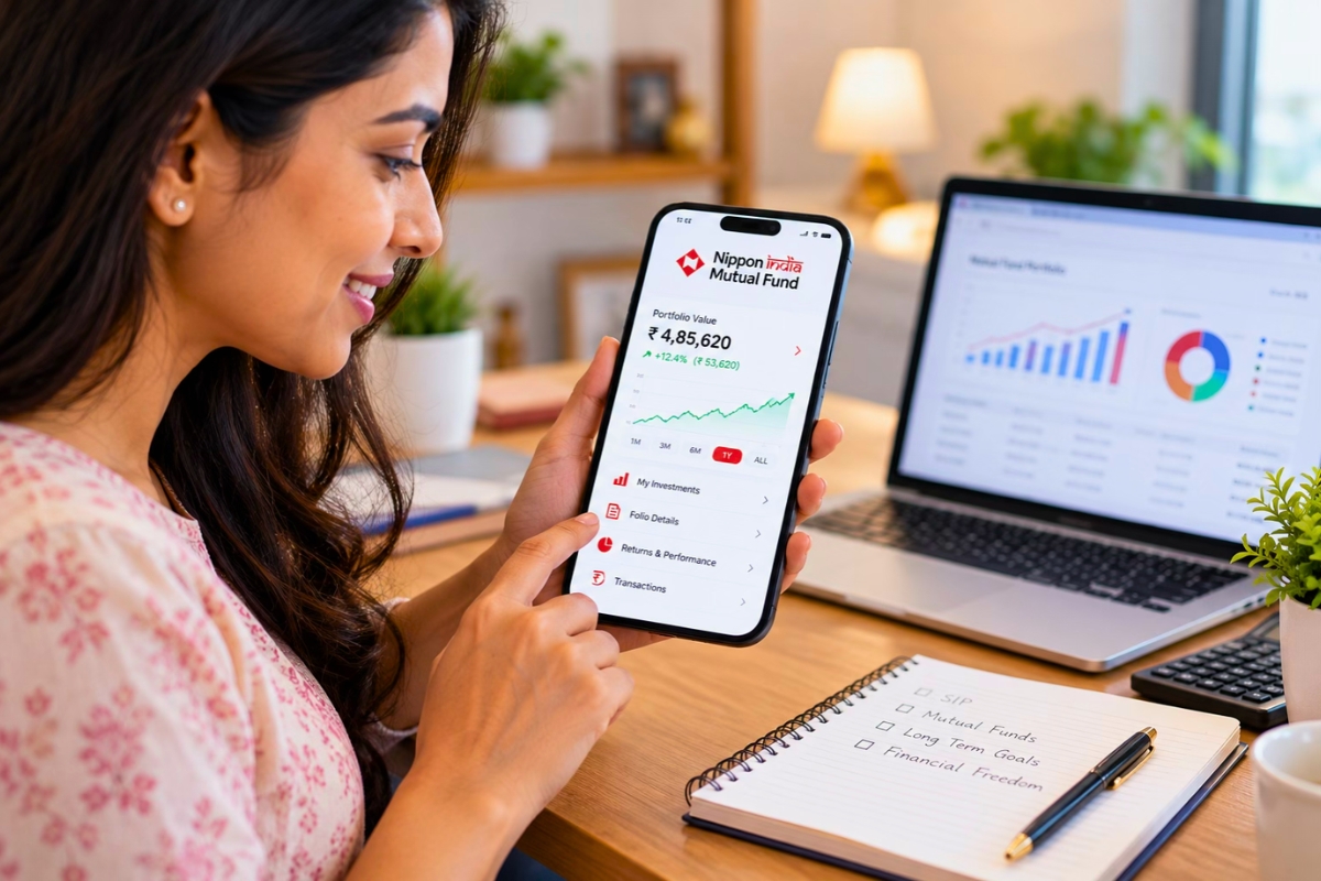 How to Check Mutual Fund Returns and Investment Value on the Nippon India Mutual Fund App